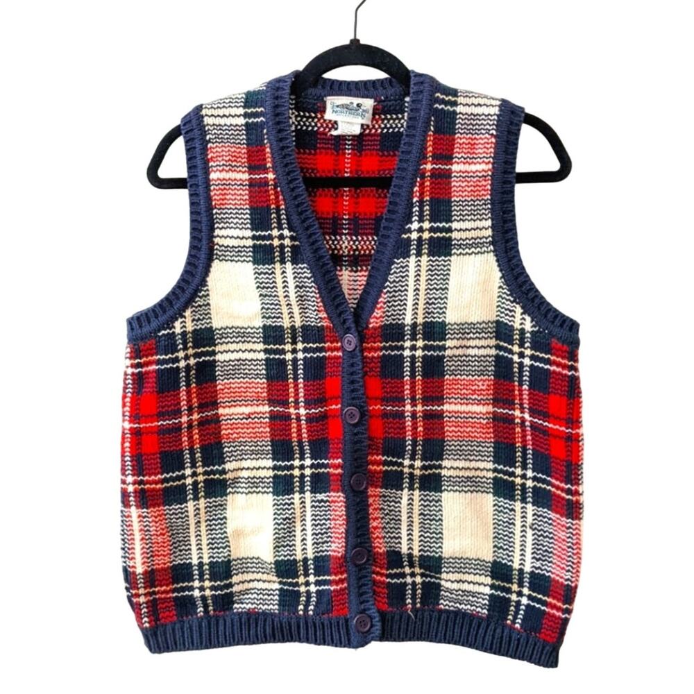 Vintage Button up sweater vest